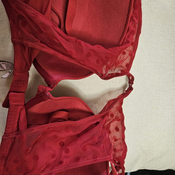 Red Women's Bra - Picture 2 of 3